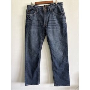 Ariat Jeans Men 36x32 Blue Rebar M4 Relaxed Boot Cut Durastr Edge Boot